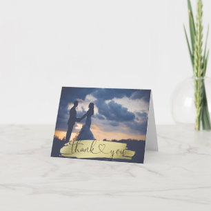 DANKE Hochzeits-Bürsten-Anschlag-Gold FOTO