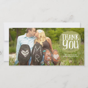 Danke Hochzeits-Designer-Foto-Karten