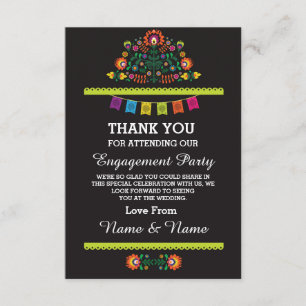 Danke Hochzeits-Fiesta-Mexikanische Karte