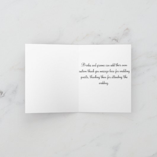 Danke Hochzeits-Foto (Innenseite)