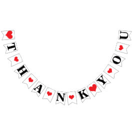 DANKE ❤ HOCHZEITS-ZEICHEN-DEKOR WIMPELKETTE