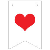 DANKE ❤ HOCHZEITS-ZEICHEN-DEKOR WIMPELKETTE (Dritte Fahne)