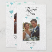 Danke - Hochzeitskarte Briefpapier (Vorne/Hinten)