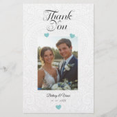 Danke - Hochzeitskarte Briefpapier (Vorderseite)