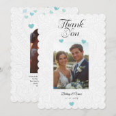Danke - Hochzeitskarte Feiertagskarte (Vorne/Hinten)