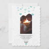 Danke - Hochzeitskarte Feiertagskarte (Rückseite)
