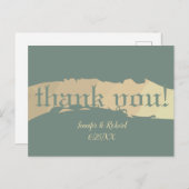 "Danke!" Hochzeitstext Postkarte (Vorne/Hinten)