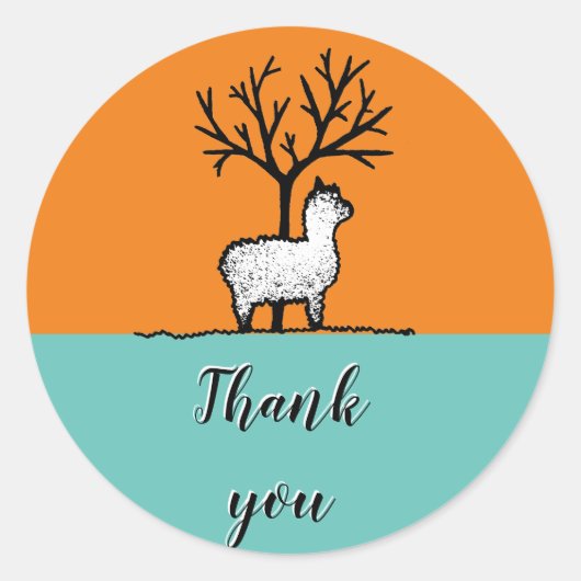 Danke, Hochzeitsticker, Hochzeit, danke Runder Aufkleber (Vorderseite)