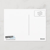 Danke Hockey Coach PostCard Icy Blue Style Postkarte (Rückseite)