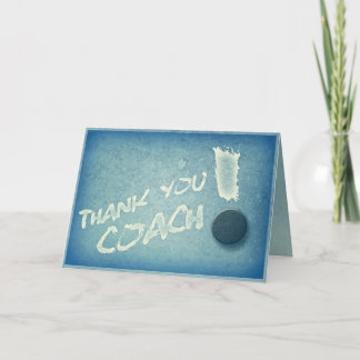 Danke Hockey-Trainer Karte im Vintage-Stil