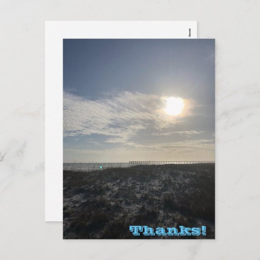 Danke Holiday Postcard Feiertagspostkarte (Vorne/Hinten)