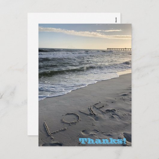 Danke Holiday Postcard Feiertagspostkarte (Vorne/Hinten)