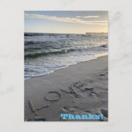 Danke Holiday Postcard Feiertagspostkarte