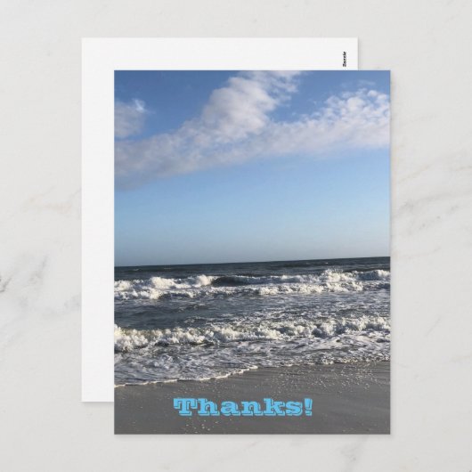 Danke Holiday Postcard Feiertagspostkarte (Vorne/Hinten)