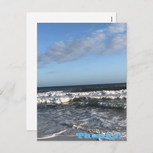 Danke Holiday Postcard Feiertagspostkarte (Vorne/Hinten)