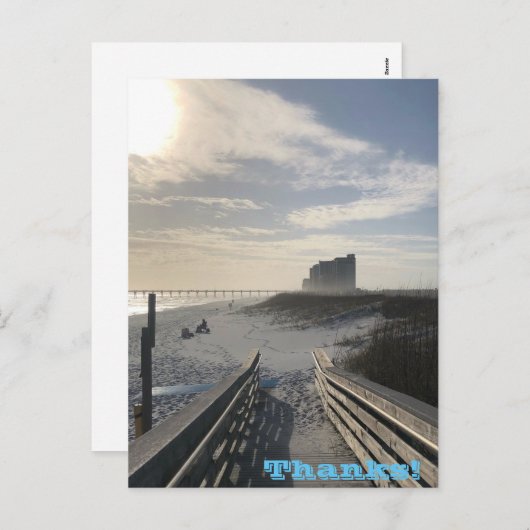 Danke Holiday Postcard Feiertagspostkarte (Vorne/Hinten)