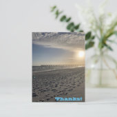 Danke Holiday Postcard Feiertagspostkarte (Stehend Vorderseite)