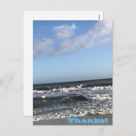 Danke Holiday Postcard Feiertagspostkarte (Vorne/Hinten)