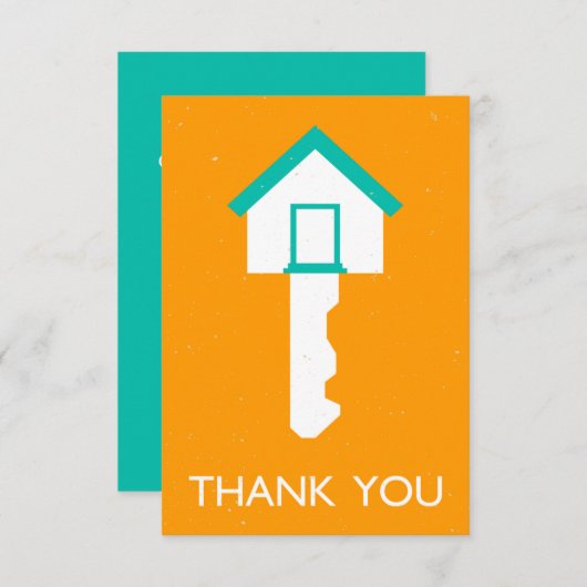 Danke, Homekey Einladung (Vorne/Hinten)