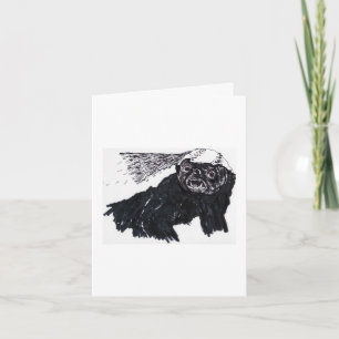 Danke, Honey Badger Dankeskarte