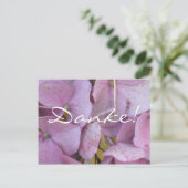 Danke! (Hortensia (pink)) - Postkarte (Stehend Vorderseite)