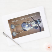 Danke, Hound Dog Rechteckiger Aufkleber (Umschlag)