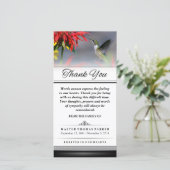 Danke Hummingbird Words kann nicht ausdrücken (Stehend Vorderseite)