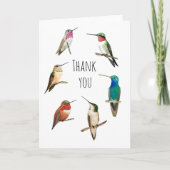 Danke Hummingbirds Card Karte (Vorderseite)