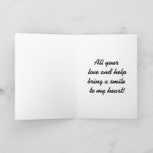 Danke, Hund Dankeskarte (Innenseite)