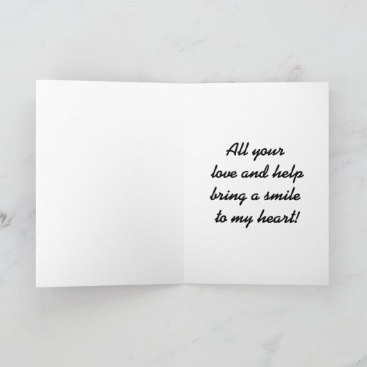 Danke, Hund Dankeskarte (Innenseite)