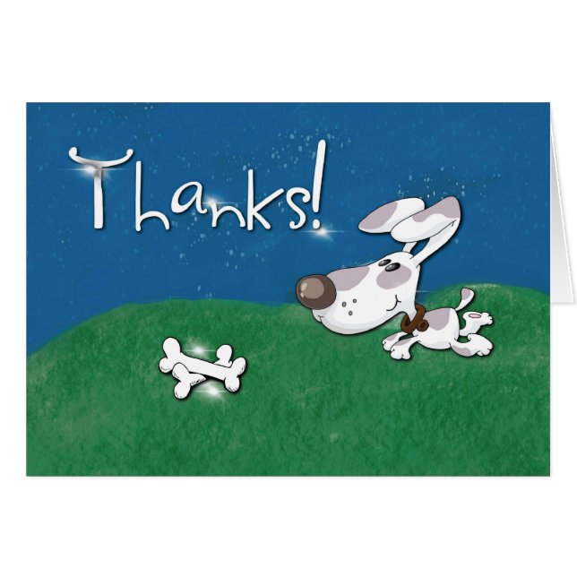 Danke, Hund und Knochen (Vorderseite (Horizontal))