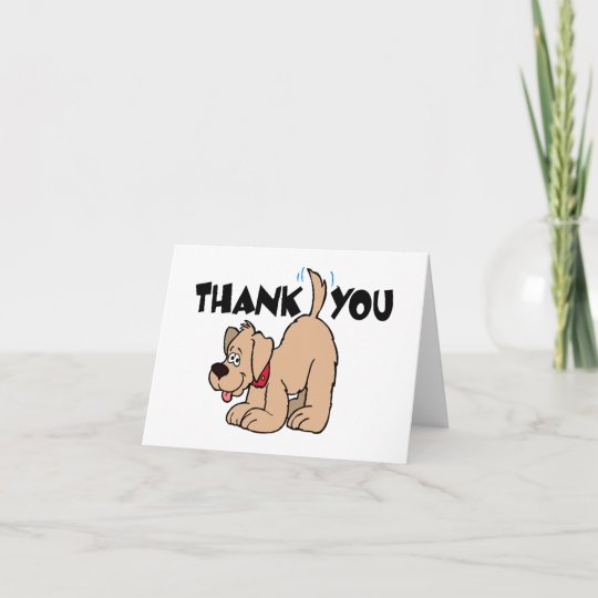Danke, Hund zu kardieren Dankeskarte Zazzle.de