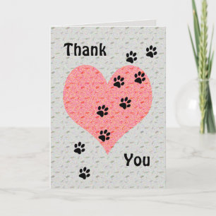 Danke Hundesport Herz Pfotenabdruck Wertschätzung