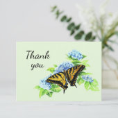 Danke Hydrangea Butterfly Garden Nature Art (Stehend Vorderseite)