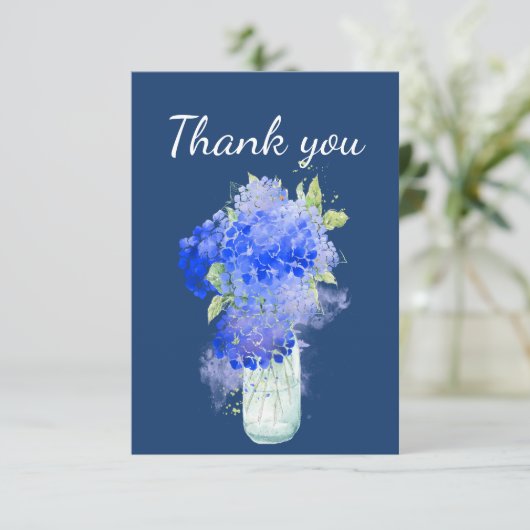 Danke Hydrangea Garden Blume Art (Stehend Vorderseite)
