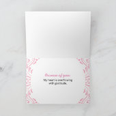 Danke, ich danke Ihnen! Karte (Innenseite)