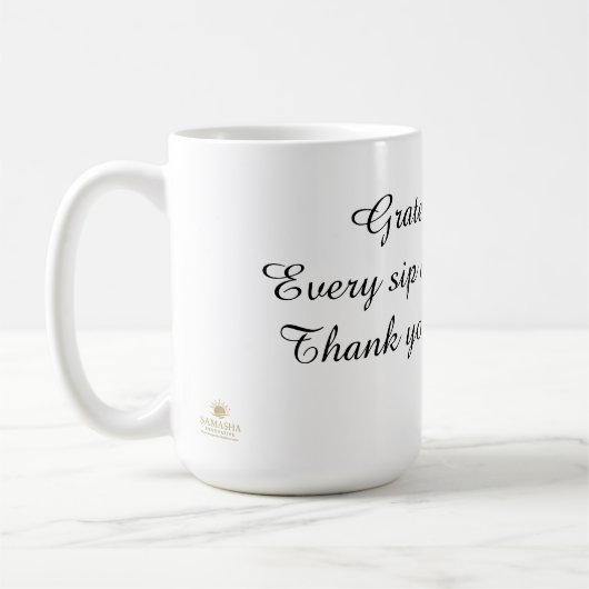 Danke Ihnen Becher 15oz Kaffeetasse (Links)