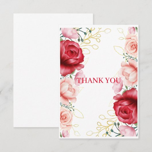 DANKE IHNEN Blumenkarte (Vorne/Hinten)