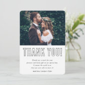 DANKE IHNEN Foto moderne minimale Kontur (Stehend Vorderseite)