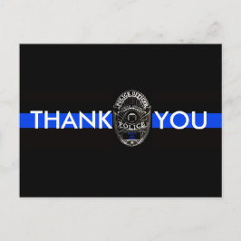 DANKE IHNEN FÜR DIE POLIZEI POSTKARTE