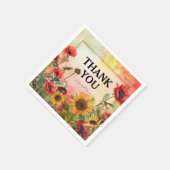 🌻 danke Ihnen für die sonnigen Petals & Scarlet B Serviette (Ecke)