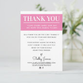 DANKE IHNEN Geschäftsauftrag einfügen moderne hübs (Stehend Vorderseite)