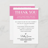 DANKE IHNEN Geschäftsauftrag einfügen moderne hübs (Vorne/Hinten)