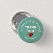 DANKE IHNEN Gesundheitswesen Hero Anpassbare AQUA Button (Vorne & Hinten)
