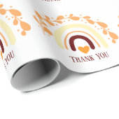 DANKE IHNEN KLASSISCHES DESIGN RAINBOW BOHO GESCHENKPAPIER (Rolleneckpunkt)