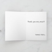 DANKE IHNEN lustige Stand-Up Fish Cartoon CARD (Innenseite)