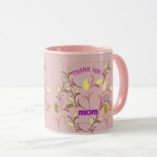 DANKE IHNEN MAMA TASSE EINFACH ART GIFT FÜR JEDEN (VorderseiteRechts)