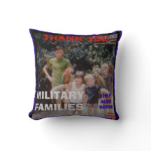 DANKE IHNEN MILITÄRISCHE FAMILIEN DURCH PILLOW