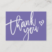 DANKE IHNEN moderne Beilage Tag lila (Vorderseite)