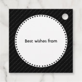 DANKE IHNEN NHS Custom Black Geschenkanhänger (Rückseite)